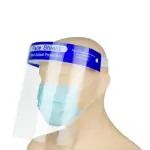 【DOCOMO】頭戴式透明防護面罩 防疫隔離面罩 全臉防護面具 不起霧 透明面罩 防飛沫防塵防噴濺