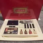 New Estee Lauder Vintage Makeup Gift Set Tray Lipstick Eyeshadow Brushes Mirror