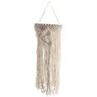 Hand-Woven Living Room Ceiling Lamp Shade Bohemian Tassel Bedroom &1661