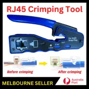 New RJ45 Crimp Tool Kit Pass Through All In One Ethernet Crimper For 8P 6P au