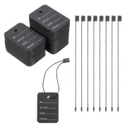 Price Tags and Hang Tag String Clothing Tag, 2"x1.4" Black 400 Set