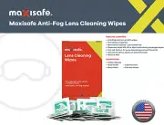 Maxisafe Anti-Fog Lens Cleaning Satchets Safety Anti-Fog Non Scratch Microfibre