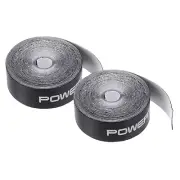 2PCS 16.4ft/5M PU Badminton Racket Head Protector Sticker 0.9in Width, Black
