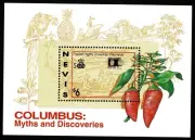Stamps Nevis 1992 Columbus Myths and Discoveries Pepper yvert tellier 50