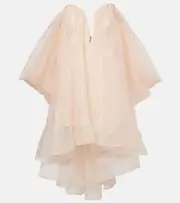 [Zimmermann] Zimmermann Crush silk organza bustier dress AU 14 pink