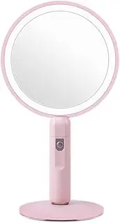CVBFDB LED Makeup Handle Portable Desktop Dressing Intelligent Fill Light Magnifying -Sided