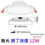 舞光 LED奧丁崁燈 12W 崁入孔12CM  一體式驅動內藏 附快速接頭