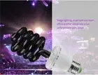 E27 Ultraviolet UV Spiral Energy Saving Black Light Lamp Screw Bulb 15W-40W 220V