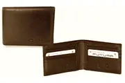 Futura Mens RFID Protected Slim Genuine Leather Wallet - Tan