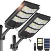 Solar Street Light - Wide Angle 6500K Solar Lights Outdoor Motion Sensor, Sol...