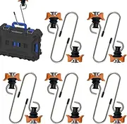 Track Tie Down Rings,Tie Down Track System | 10X Secure Rings RVs Aluminum Rail Lock Buckle Hook for Motorcycles ATVs