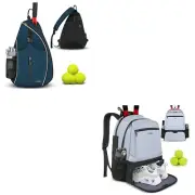 Ytonet Tennis Bag Tennis Sling Backpack Crossbody Water Resistant for Men Wom...