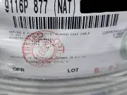 Belden 9116P RG6 18awg BCCS Duobond II Broadband Coaxial Cable Plenum White/50ft