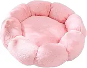 ShengQuanHao Cushion Small Dog Bed Puppy Non-Slip Sleeping Pad Flower Shape Comfortable Pomeranian Dogs Soft Pet Nesting Bed, Pink 40cm