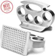 Meat Tenderizer Hammer Zinc Alloy Steak Mallet Portable Rubber Kitchen Tool