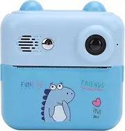 Instant Camera, 50MP 1080P 16x Digital Zoom Digital Video Cameras, 2.4 Inch HD IPS Eye Caring Screen 1000mAh Instant Print Camera for Travel, Christmas Birthday Gifts (Blue)