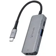 Bonelk Long-Life 3-in-1 Multiport Adaptor Space Grey