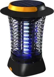 Gecko Rechargeable Solar USB Bug Zapper, Mosquito Eliminator Lantern, Outdoor