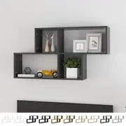 Wall Shelf Floating Display Cabinet Rack Bookcase Office Engineered Wood vidaXL
