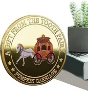 Collectible Coin - Lost Teeth Reward - Metal Keepsake Tooth Fairy Commemorative Souvenir for Boys Girls Collection
