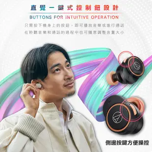 【鐵三角】 ATH-CK1TW 真無線藍牙耳機 藍牙耳機 【台灣公司貨】