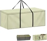 LAMUNI Garden Cushion Bag Waterproof Storage Bag Protective Cover Cushion Pads 600D Oxford Fabric Garden Cushion Storage Bag for Christmas Tree 140 x 40 x 60 cm