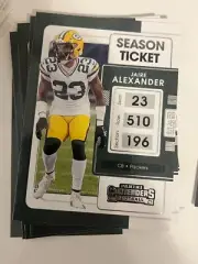8x JAIRE ALEXANDER 2021 Panini Contenders Football LOT #37