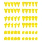 10pcs Pest Insects Killer Dual-Sided Yellow Sticky Fly Traps Fungus Gnat Traps H