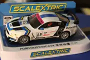 NIB Scalextric "Multimatic" Ford Mustang GT4 DPR 1/32 Slot Car C4173