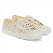 Superga Womens/Ladies 2750 Macramé Trainers Grey Silver/Avorio 5.5 UK