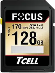 TCELL Focus 128GB A2 SDXC Memory Card, Advanced DDR200, UHS-I U3 V30 Read/Write up to 170/110MB/s, Digital Camera, Canon, Nikon, Sony, Pentax, Kodak, Olympus, Panasonic