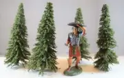 TSSD Painted Pine Trees - Set of 4