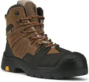 [ROCKROOSTER] Woodland - Men's Composite Toe Waterproof Work Boots for Construction, Landscaping, Maintenance, Transportation and Utilities AK669