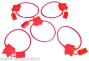 5 GOLIATH INDUSTRIAL 18 GAUGE IN-LINE BLADE FUSE HOLDERS AWG COPPER WIRE 12V