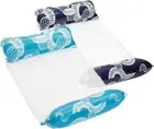 Waterlife 4-In-1 Pool Hammock 2-Pack Inflatable Pool Chair Float Navy Light Blue