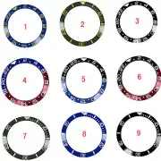 Replacement Ceramic/Aluminum Bezel Insert Watch Ring for 40mm GMT Watch Parts