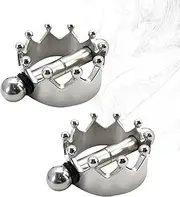 QRTBHOP BDSM nipple clamps, nipple clamps, metal clips for nipples and labia, sex toys for couples(Silber)