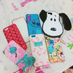 Iphone6s 手機殼 迪士尼 愛心 紅鶴 史迪奇 史努比