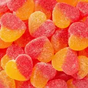 Gummy Peach Heart Bulk Gummy Candy Pack/Kosher Sweet & Sour Gummy Candy
