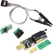 Organizer SOIC8 SOP8 Flash Chip IC Test Clip EEPROM 93CXX / 25CXX / 24CXX + CH341A 24 25 Series EEPROM Flash BIOS USB Programmer Module, 2019042910503