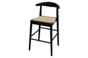 CT Arden Solid Oak Timber Loom Seat Counter Stool