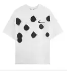 Large - Nike x Off White Men T Shirt New White Spray Paint Dot Print Virgil