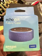 Amazon Echo Dot Case (fits Echo Dot 2nd Generation only) Indigo Fabric New