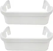 240351601 Door Bin Side Shelf for Refrigerator Freezer (White) Compatible with Top Brands Replaces with AP2115974, 891154, AH430027, EA430027, PS430027 2-PACK