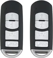 Kilessgo Fits for Mazda 3 6 Miata MX-5 2016 2017 2018 2019 Key Fob WAZSKE13D01 WAZSKE13D02 315MHz 4 Buttons(Set of 2)