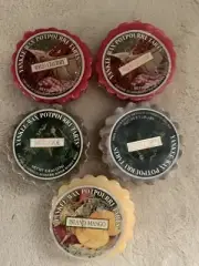 Yankee Candle Wax Potpourri Tarts Wild Cherry Mistletoe Island Mango (5) Total