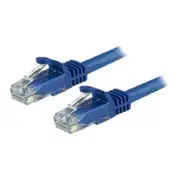 StarTech.com 650MHz - 100W PoE++ Cat6 Ethernet Cable - 15m - Blue Gigabit Ethernet Wire - RJ45 - UTP - Network-Patch Cord - Snagless - Strain Relief - Fluke Tested - UL-TIA Certified [N6PATC15MBL]