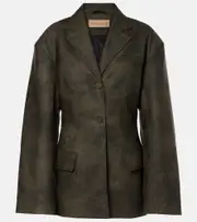 [Aya Muse] Aya Muse Kaya faux leather jacket AU 16 grey