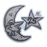 Vincent Gordon Bicycle Moon (Gray) Sticker