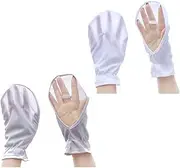 YehVeh 2 Pairs Hand Sun Protection Gloves Screen Drape Sunshade Cover UV Protector Breathable Cooling Fingerless for Women Men Driving Fishing Riding Hiking Canoeing Rowing Outdoor